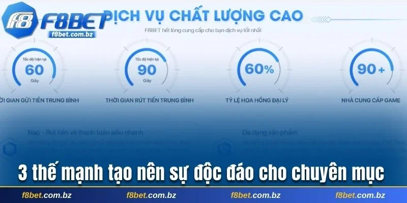 3 thế mạnh tạo nên sự độc đáo cho chuyên mục